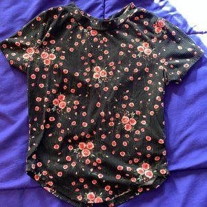 Papaya Floral Top Womens XS